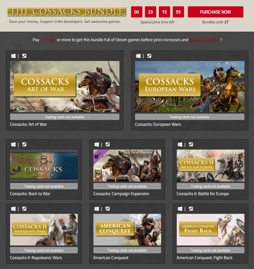 IndieGala   The Cossacks Bundle of Steam games.png