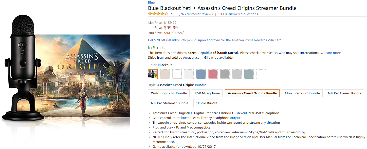 Amazon.com  Blue Blackout Yeti   Assassin s Creed Origins Streamer Bundle  Musical Instruments.png