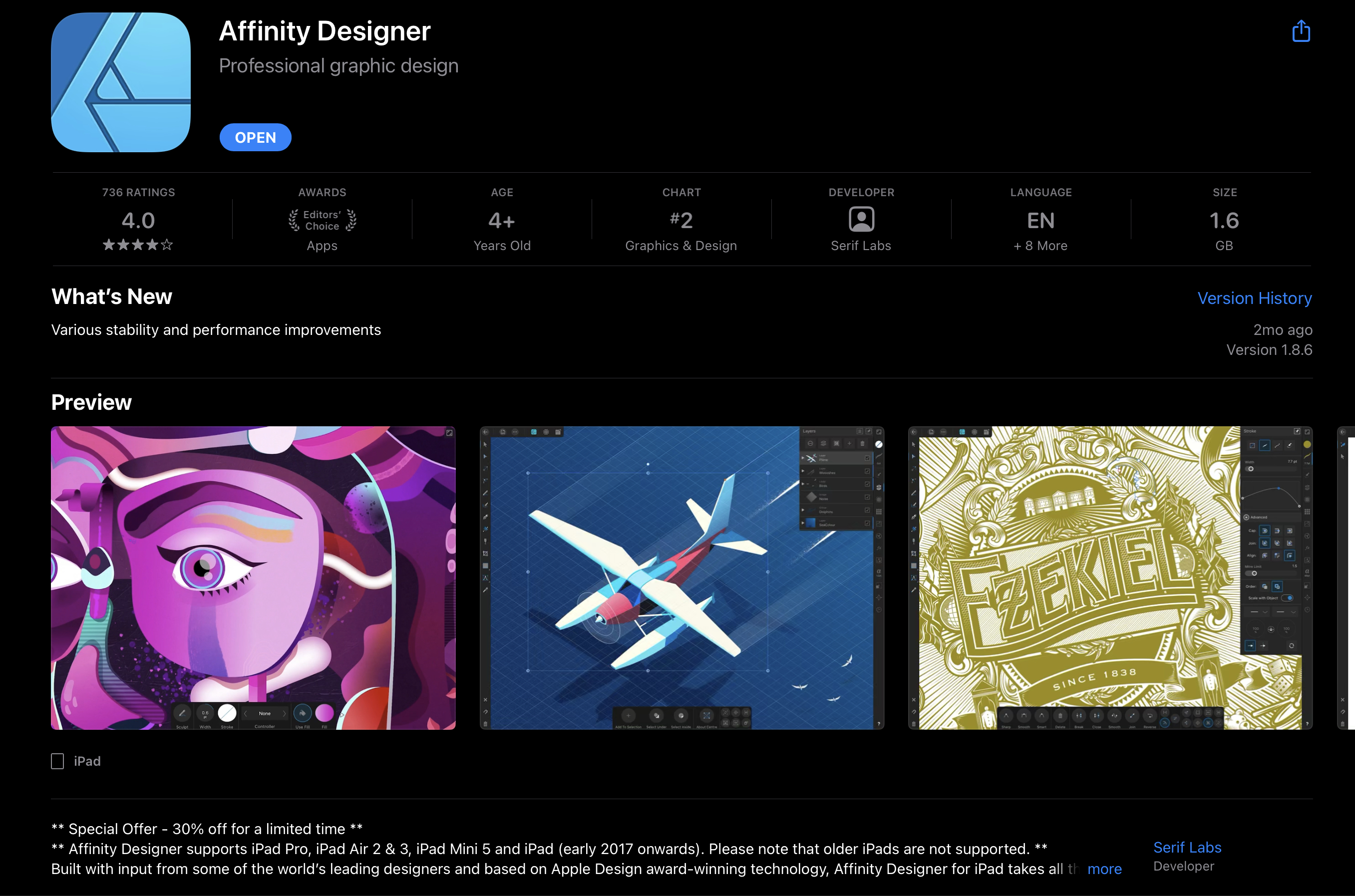 Affinity Photo download the last version for ios