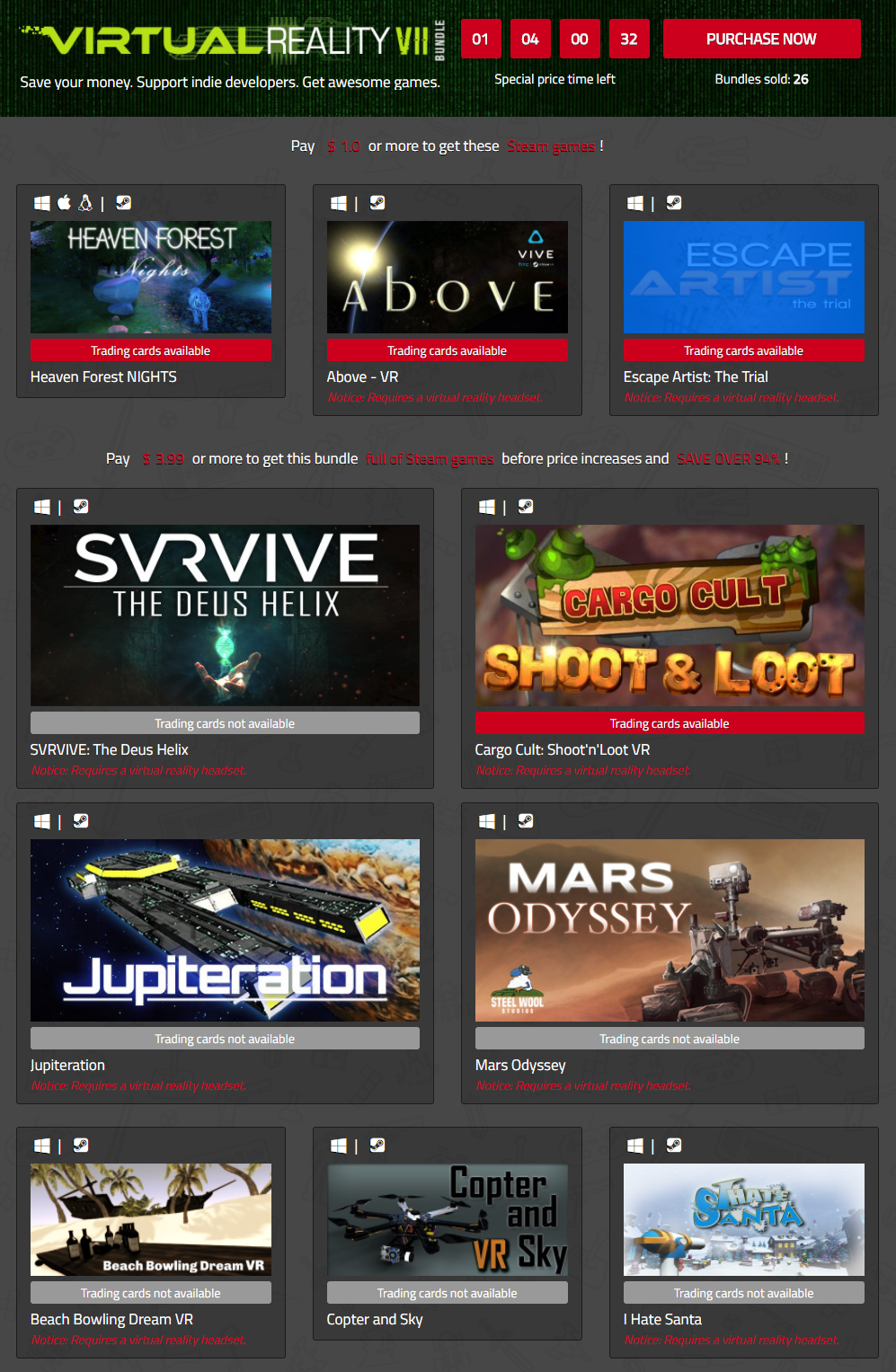 IndieGala Virtual Reality VII Bundle of Steam games.png