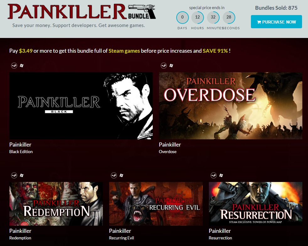 IndieGala Painkiller Bundle of Steam games.jpeg