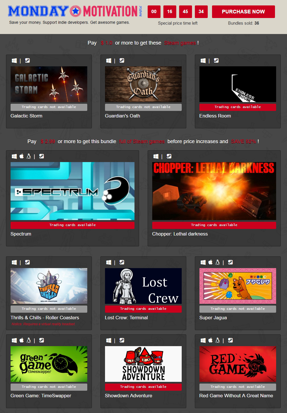 IndieGala Monday Motivation Bundle of Steam games.png