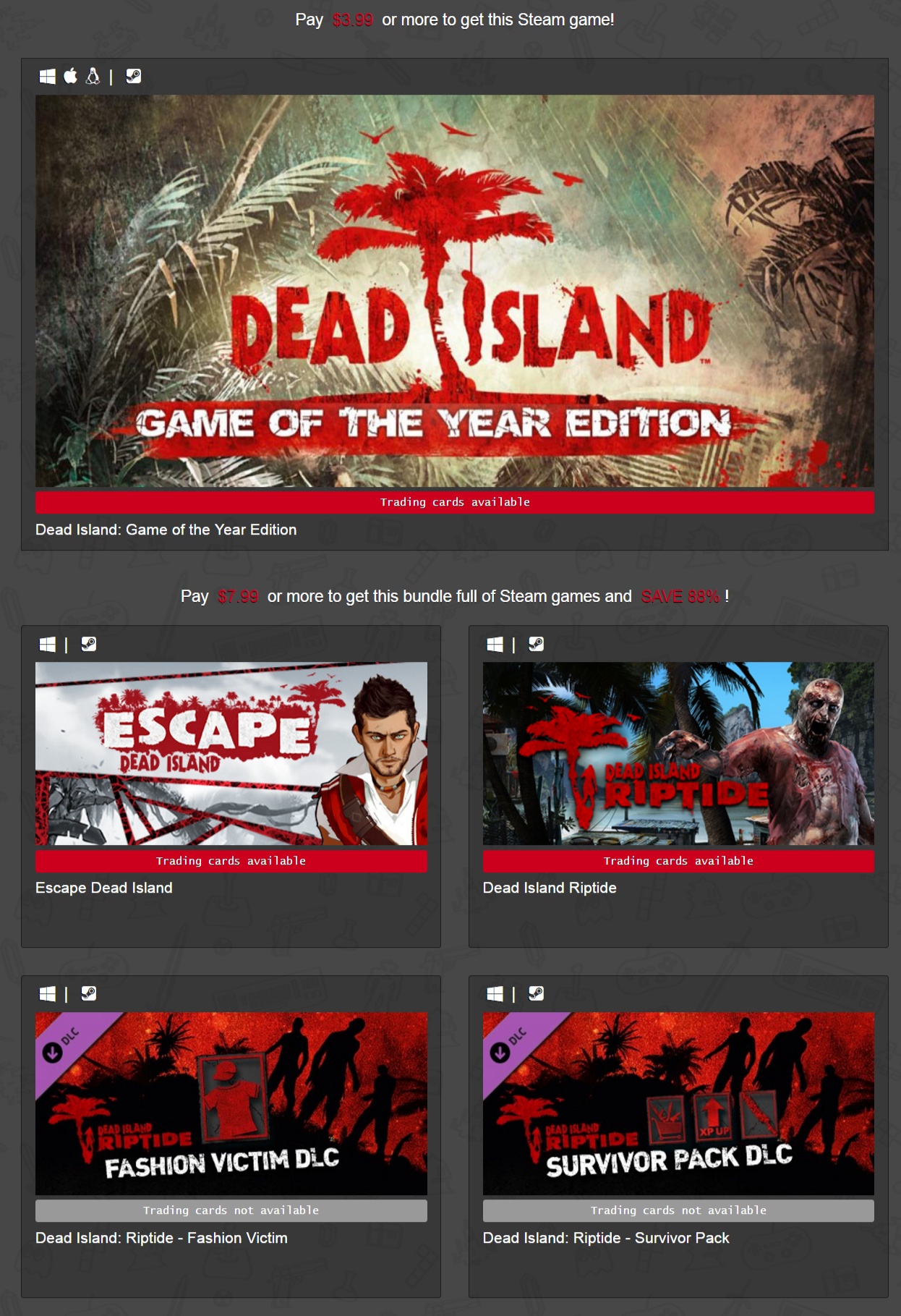 Indiegala Dead Island Super Bundle of Steam games.png