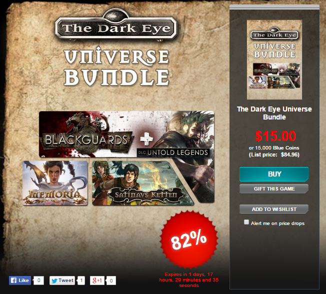 The Dark Eye Universe Bundle   Buy and download on GamersGate.png