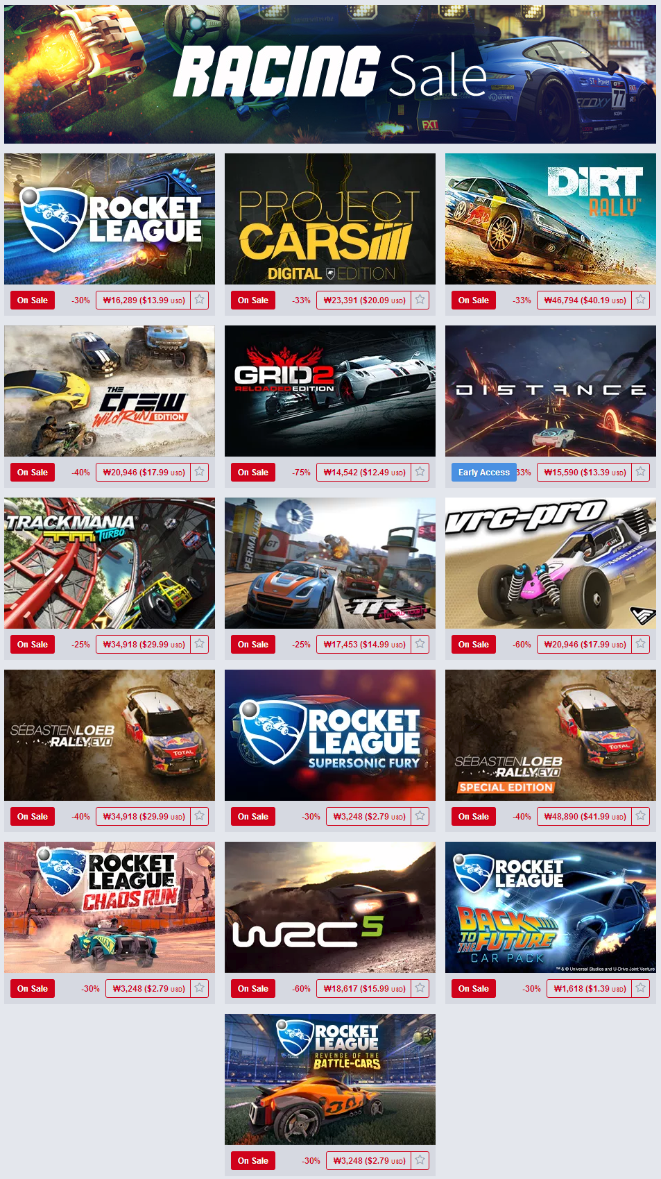 The Humble Store  Racing Week Sale.png