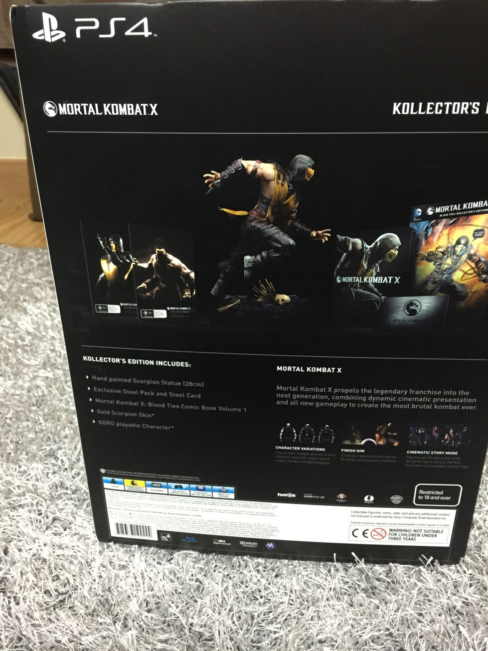 크기변환_IMG_3302.JPG : Mortal Kombat X Kollector's Edition for PS4 Unboxing
