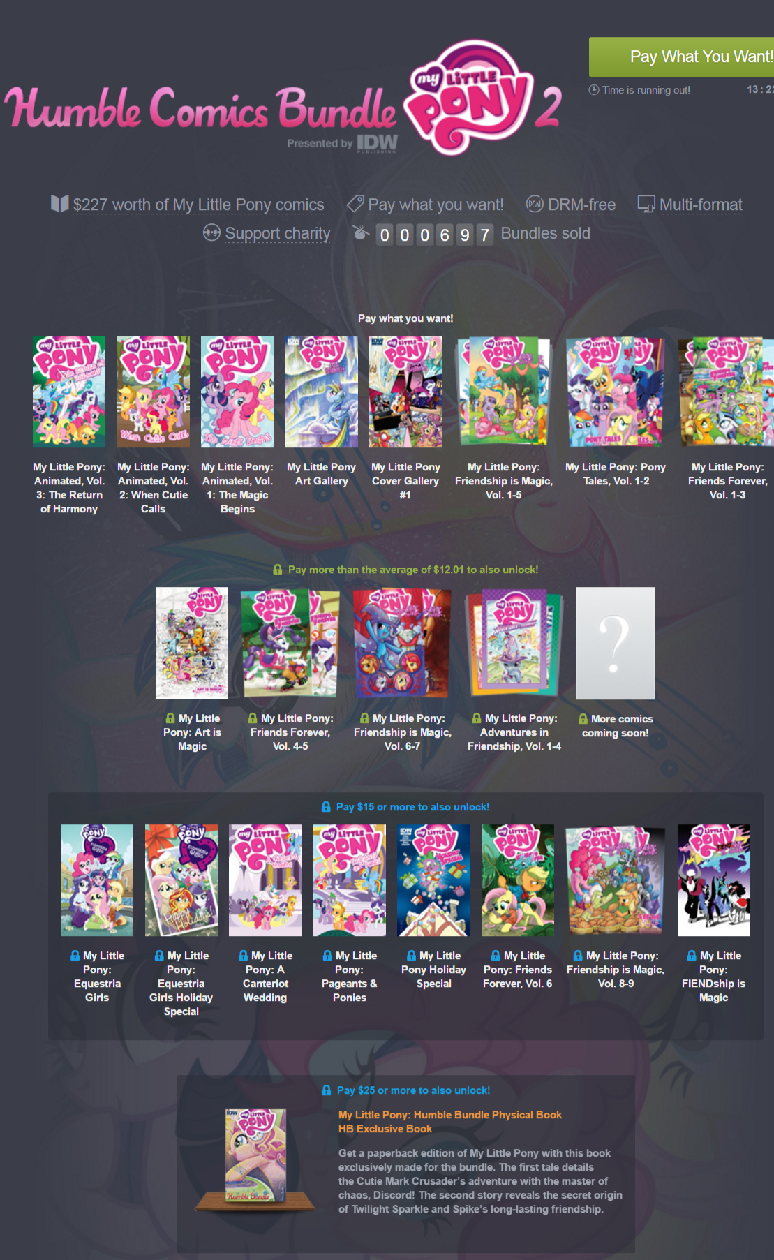 Humble Comics Bundle  My Little Pony 2 presented by IDW  pay what you want and help charity .png